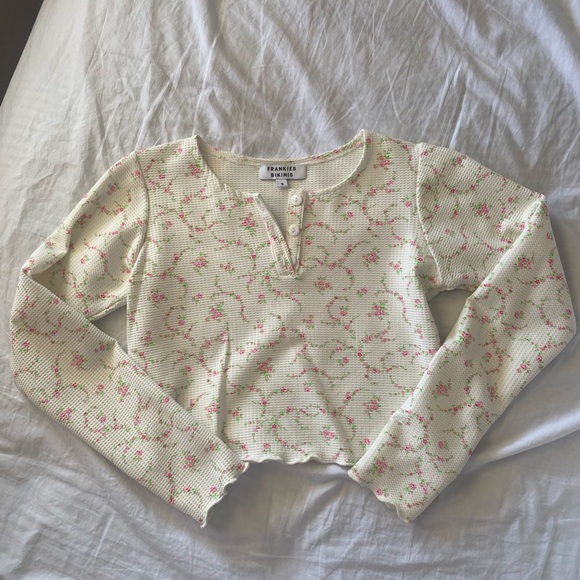 Frankie's Bikinis Tops Frankies Bikinis Daylily Waffle Top Poshmark